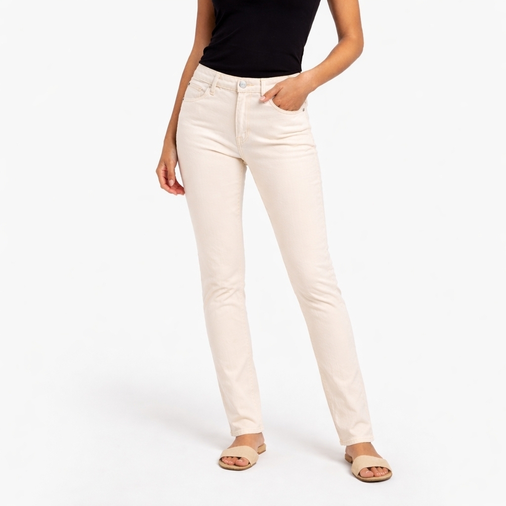 Rock & Republic Berlin Slim Skinny Jeans Cream Ivory Women’s 16M Stretch